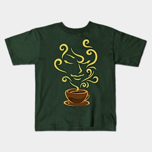 Coffee Flavor Woman Kids T-Shirt